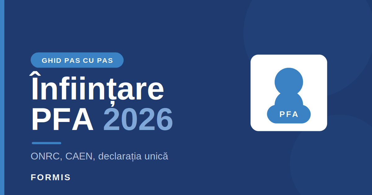 Ghid pas cu pas pentru înființarea unui PFA în România în 2026